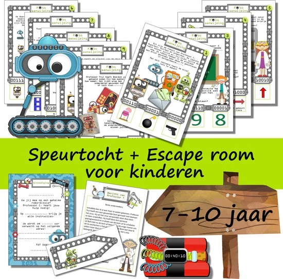 Speurfactory Escape Room + Speurtocht Voor Kinderen - Het Gevaarlijke Robo Virus - Kinderfeestje 7 T/m 10 Jaar Speurtocht Escape Room 1 Speurfactory Escape Room + Speurtocht Voor Kinderen - Het Gevaarlijke Robo Virus - Kinderfeestje 7 T/m 10 Jaar Speurtocht Escape Room