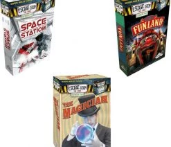 Merkloos Escape Room Uitbreidingsbundel - 3 Stuks - Space Station & Funland & The Magician