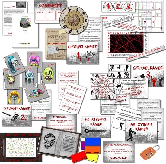 Speurfactory Escape Room Voor Kinderen De Gruwelfabriek - Kinderfeestje - Breinbreker - 8 T/m 12 Jaar Kant & Klaar Pakket 2 Speurfactory Escape Room Voor Kinderen De Gruwelfabriek - Kinderfeestje - Breinbreker - 8 T/m 12 Jaar Kant & Klaar Pakket - Afbeelding 2