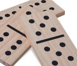Relaxdays Domino Spel 28-delig - Groot - Houten Dominostenen - Set - Kinderen Volwassenen 15 Relaxdays Domino Spel 28-delig - Groot - Houten Dominostenen - Set - Kinderen Volwassenen -Vloerspellen Verkoop 550x549 3