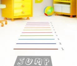 Merkloos Vloerstickers Verspringen - Sport En Spel - Verspringen - Beweegspel Voor Kinderen - Motoriek Speelgoed - Educatief - Blijderij