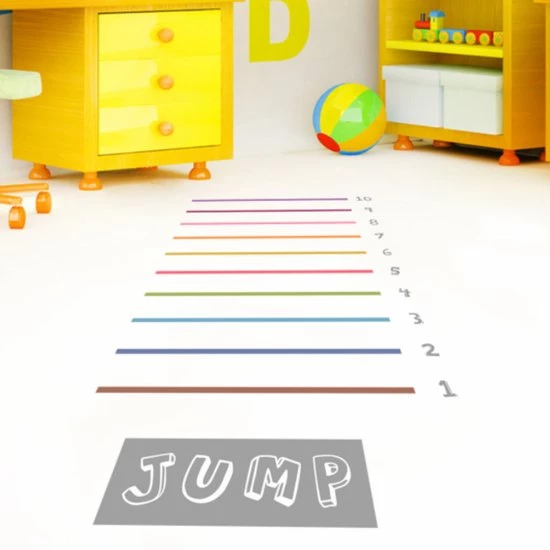 Merkloos Vloerstickers Verspringen - Sport En Spel - Verspringen - Beweegspel Voor Kinderen - Motoriek Speelgoed - Educatief - Blijderij 1 Merkloos Vloerstickers Verspringen - Sport En Spel - Verspringen - Beweegspel Voor Kinderen - Motoriek Speelgoed - Educatief - Blijderij