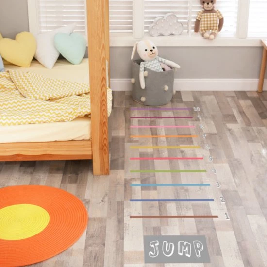 Merkloos Vloerstickers Verspringen - Sport En Spel - Verspringen - Beweegspel Voor Kinderen - Motoriek Speelgoed - Educatief - Blijderij 3 Merkloos Vloerstickers Verspringen - Sport En Spel - Verspringen - Beweegspel Voor Kinderen - Motoriek Speelgoed - Educatief - Blijderij - Afbeelding 3
