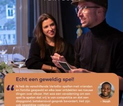 Vertellis Feestdagen Editie NL - Gesprekskaarten - Even Geen Mobiel Maar Aandacht Voor Elkaar, Gespreksstarters, Gezinsspellen, Vragenspel Met Kaarten -Vloerspellen Verkoop 550x550 55