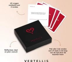 Vertellis Relatie Editie - Gespreksstarters - Relatiespel Voor Alle Liefdesrelaties, Ultiem Relatie Cadeau, Gesprekskaarten, Vragenspel Met Kaarten -Vloerspellen Verkoop 550x550 65