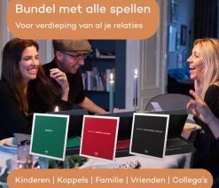Vertellis Trilogie - Gesprekskaarten - D Bundel Van Onze 3 Allerbeste Vertellis Spellen - Gespreksstarters, Gezinsspellen, Relatiespel, Vragenspel Met Kaarten -Vloerspellen Verkoop 550x550 79