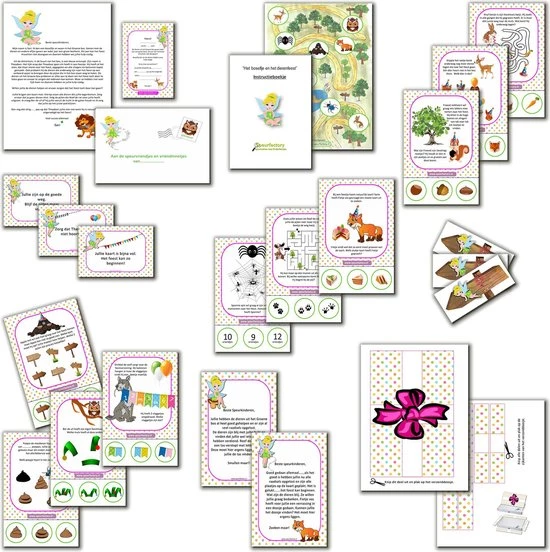 Speurfactory Speurtocht Voor Kinderen - Het Boselfje En Het Dierenfeest - 4 T/m 6 Jaar - Kinderfeestje - Speurtocht - Speurpakket 2 Speurfactory Speurtocht Voor Kinderen - Het Boselfje En Het Dierenfeest - 4 T/m 6 Jaar - Kinderfeestje - Speurtocht - Speurpakket - Afbeelding 2