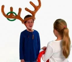 Merkloos Kerstspel Rendier Ringwerpen - Kerst - Opblaasbaar -Vloerspellen Verkoop 550x556