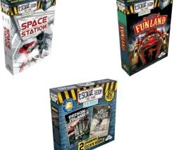 Merkloos Escape Room Uitbreidingsbundel - 3 Stuks - Space Station & Funland & Mad House
