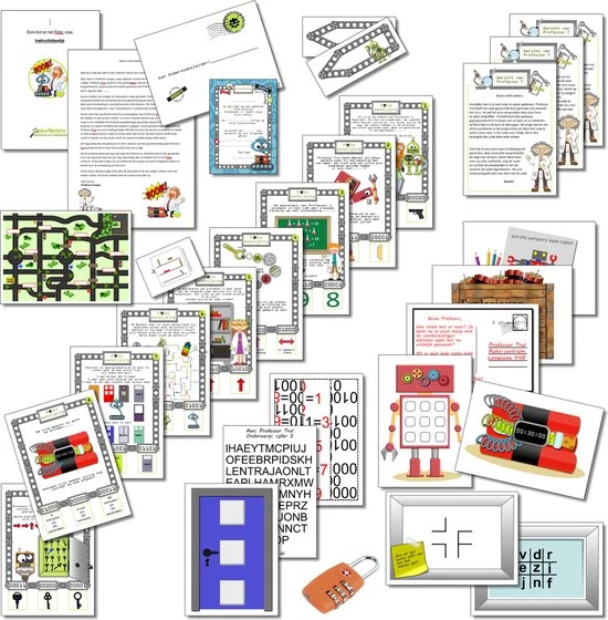 Speurfactory Escape Room + Speurtocht Voor Kinderen - Het Gevaarlijke Robo Virus - Kinderfeestje 7 T/m 10 Jaar Speurtocht Escape Room 2 Speurfactory Escape Room + Speurtocht Voor Kinderen - Het Gevaarlijke Robo Virus - Kinderfeestje 7 T/m 10 Jaar Speurtocht Escape Room - Afbeelding 2