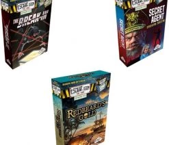 Merkloos Escape Room Uitbreidingsbundel - 3 Stuks - Redbeard's Gold & The Break-in & Secret Agent