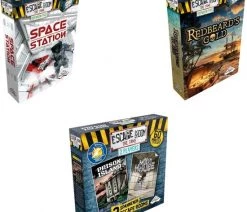 Merkloos Escape Room Uitbreidingsbundel - 3 Stuks - Space Station & Mad House & Redbeard's Gold