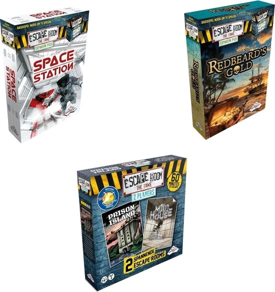 Merkloos Escape Room Uitbreidingsbundel - 3 Stuks - Space Station & Mad House & Redbeard's Gold 1 Merkloos Escape Room Uitbreidingsbundel - 3 Stuks - Space Station & Mad House & Redbeard's Gold