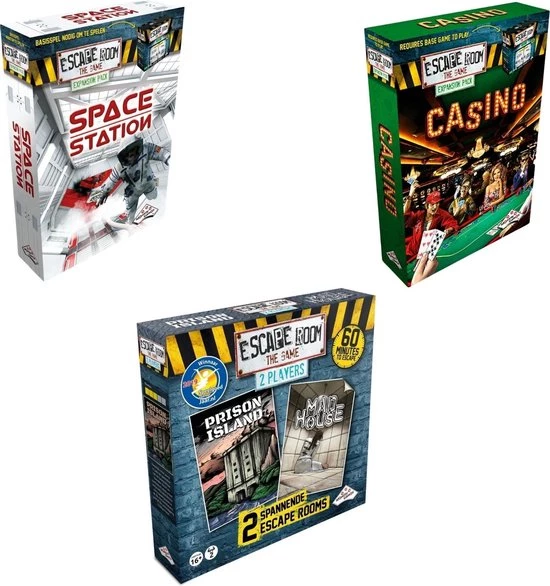 Merkloos Escape Room Uitbreidingsbundel - 3 Stuks - Space Station & Casino & Mad House 1 Merkloos Escape Room Uitbreidingsbundel - 3 Stuks - Space Station & Casino & Mad House
