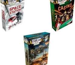 Merkloos Escape Room Uitbreidingsbundel - 3 Stuks - Space Station & Casino & Redbeard's Gold