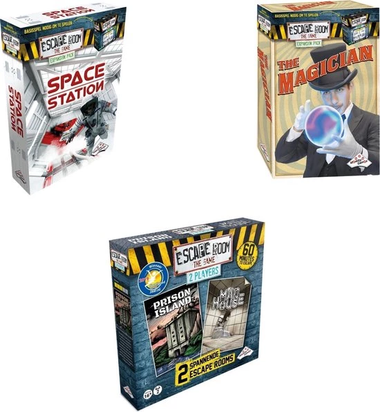 Merkloos Escape Room Uitbreidingsbundel - 3 Stuks - Space Station & Mad House & The Magician 1 Merkloos Escape Room Uitbreidingsbundel - 3 Stuks - Space Station & Mad House & The Magician