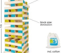 BS Toys Grote Toren Spel - Toren Bouwen Speelgoed - Balanstoren - Stapeltoren - Kinderspeelgoed Vanaf 3 Jaar -Vloerspellen Verkoop 550x611