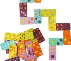 Merkloos Domino Spel - Zacht Foam - 28-delig - 13 X 6,5 X 1 Cm
