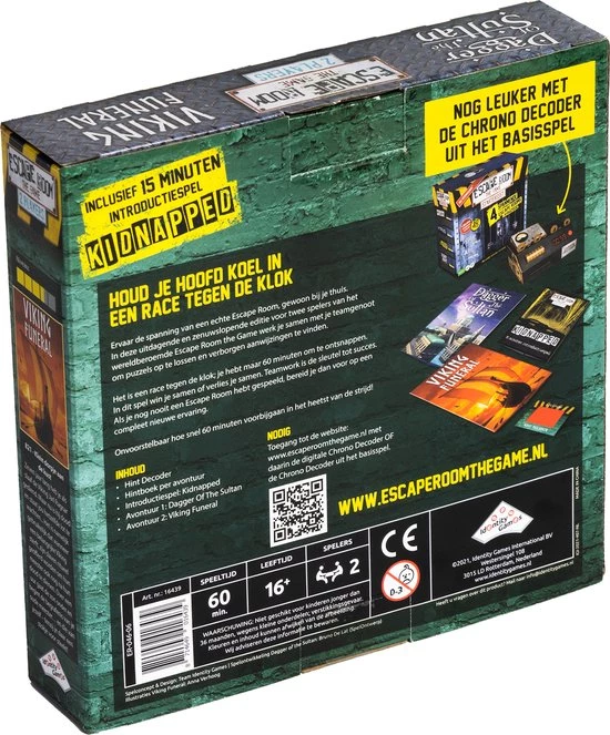 Identity Games Escape Room The Game Voor 2 Spelers - Dagger Of The Sultan & Viking Funeral - Breinbreker 8 Identity Games Escape Room The Game Voor 2 Spelers - Dagger Of The Sultan & Viking Funeral - Breinbreker - Afbeelding 8