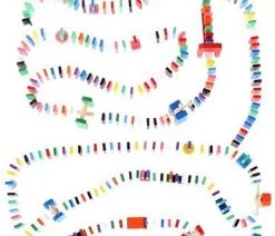 A&K XXL Domino Set Van Hout - 1080 Delig Inclusief Elementen - Vloerspel - Voor Kinderen En Volwassenen - Jongens En Meisjes -Vloerspellen Verkoop 550x671