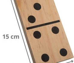 Outdoor Games Grote Domino Spel - Stenen Gemaakt Van Hout - 28 Stenen - Speelgoed - Binnen -Vloerspellen Verkoop 550x685