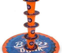 Merkloos Beer Dunk - Drankspel - 18 Bekers - 8 Bierviltjes - 1 Speelmat -Vloerspellen Verkoop 550x695