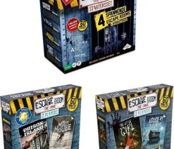 Identity Games Spellenbundel - Escape Room - 3 Stuks - The Game Basisspel & 2 Player Uitreidingen Horror & Mad House