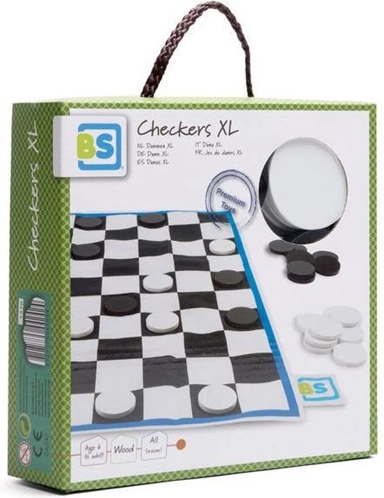 BS Toys Dammen - Hout 7 BS Toys Dammen - Hout - Afbeelding 7