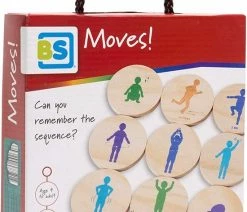 BS Toys Moves! Denkspel - Actief Beweeg Spel Vanaf 6 Jaar - Houten Kaarten - Kinderspeelgoed -Vloerspellen Verkoop 550x723