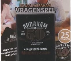 De Wauw Factor Abraham Vragen Spel | Verjaardag | 50 Jaar | Vragenspel | 25 Vragen