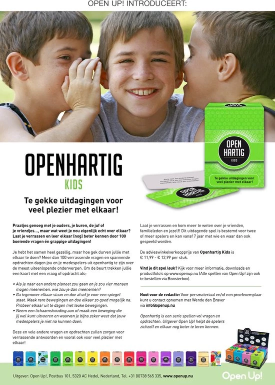 Open Up! Openhartig Kids 3 Open Up! Openhartig Kids - Afbeelding 3