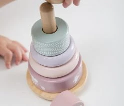 Little Dutch Rammelaar - Houten Tuimelring - Roze -Vloerspellen Verkoop 550x825 8